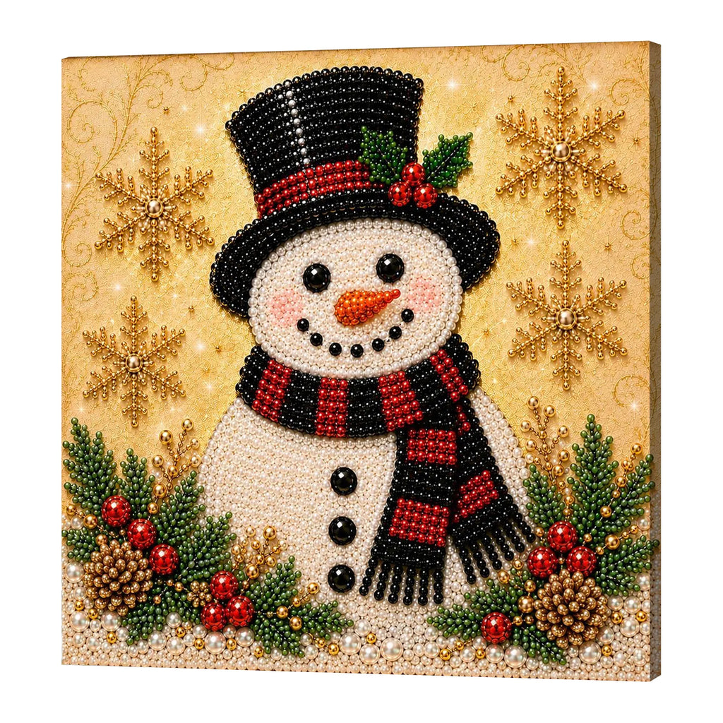 ⛄️Framed Snowman - Pearls Painting Kit