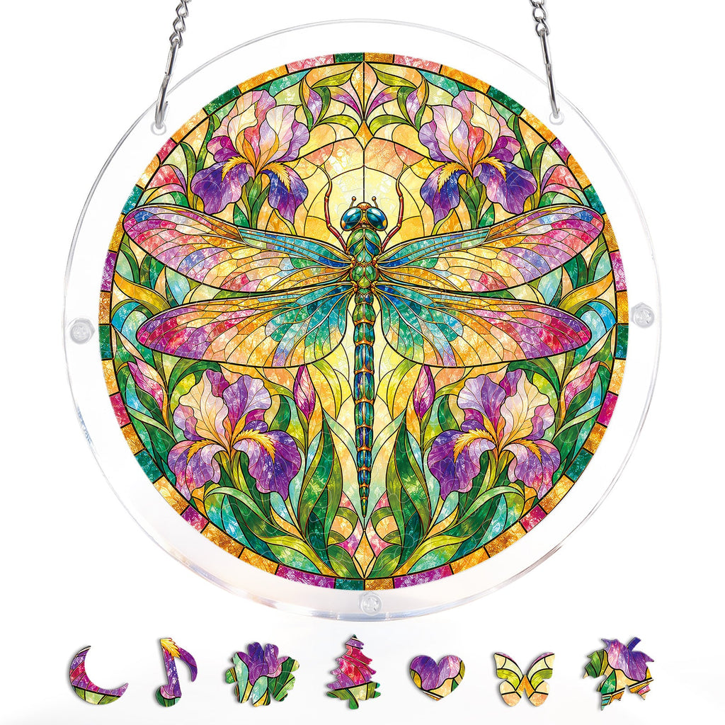 Iridescent Dragonfly Light Suncatcher-Acrylic Window Art