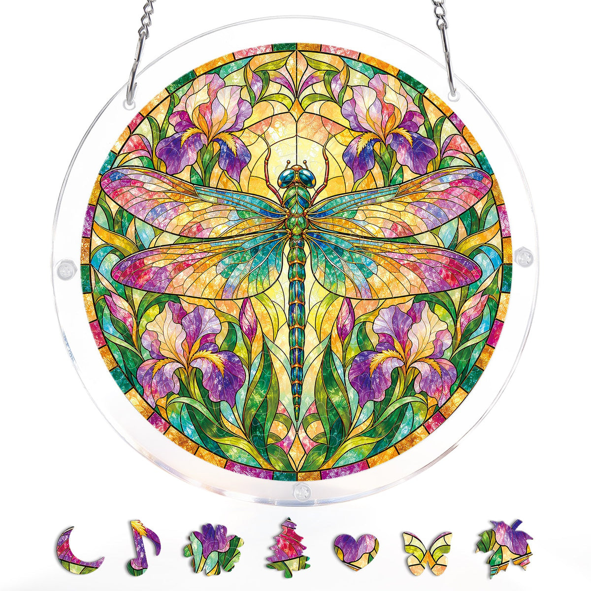 Iridescent Dragonfly Light Suncatcher-Acrylic Window Art