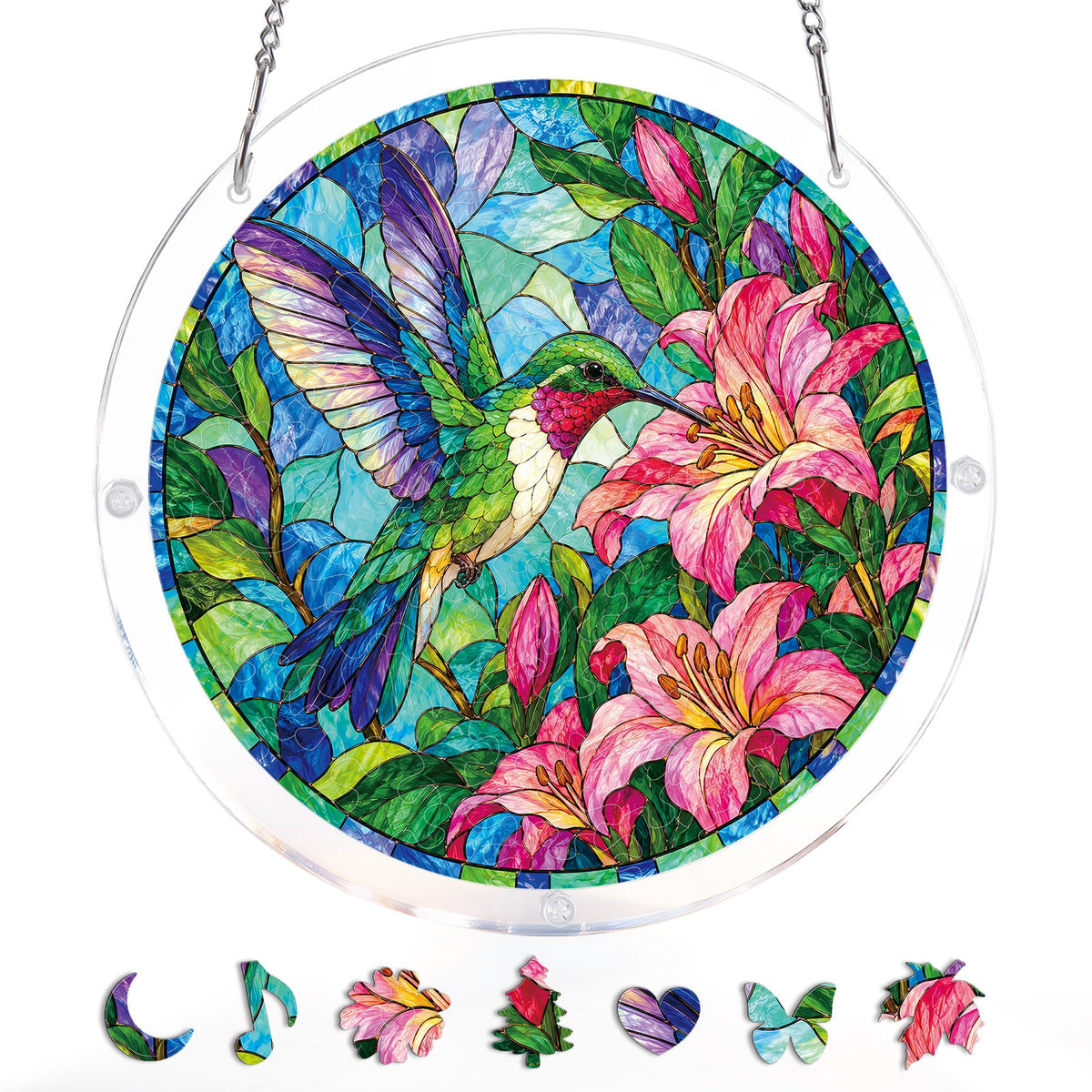 Hummingbird Paradise Light Suncatcher-Acrylic Window Art