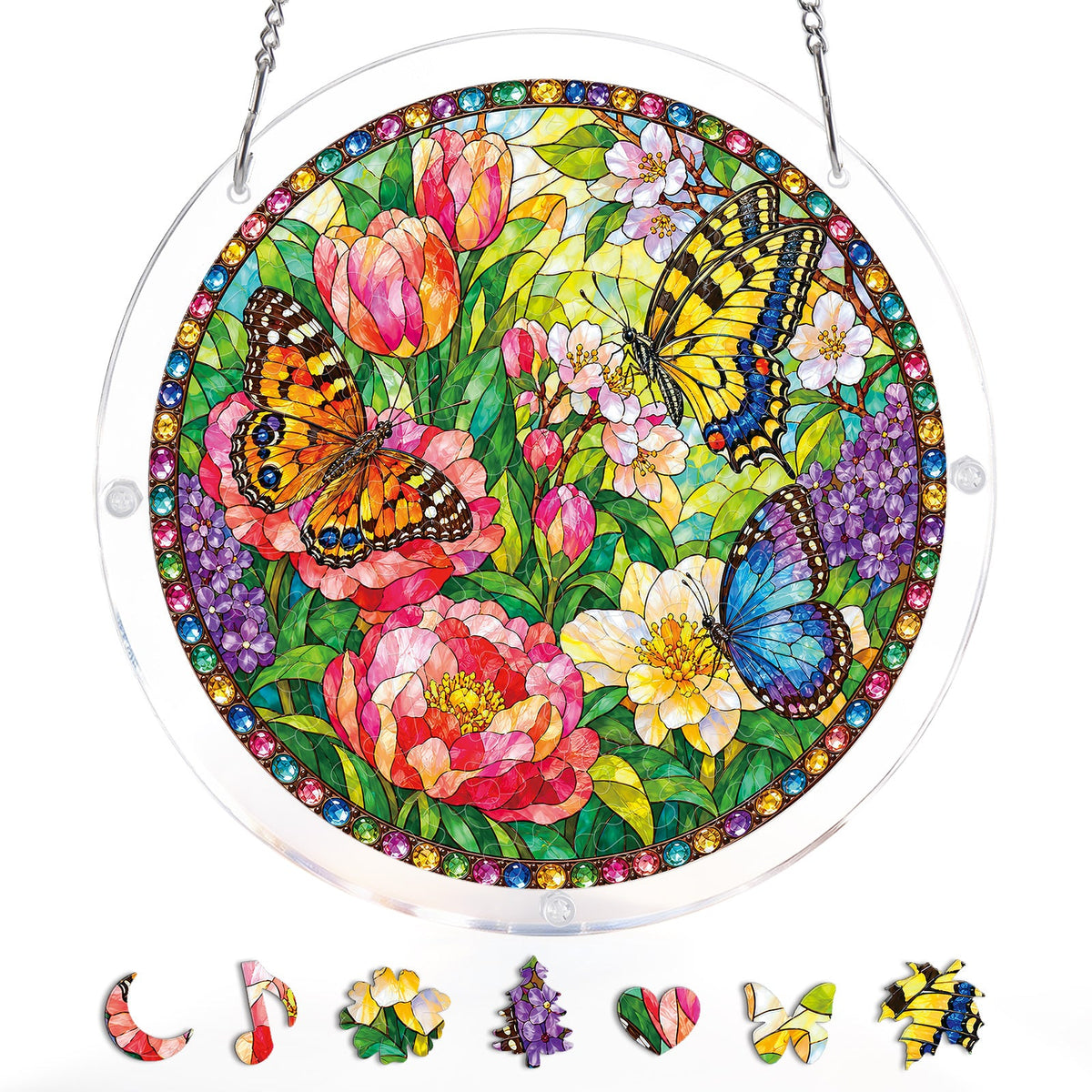 Butterfly Garden Light Suncatcher-Acrylic Window Art
