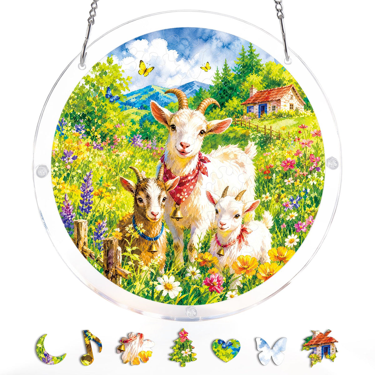 Meadow Sheep Light Suncatcher-Acrylic Window Art