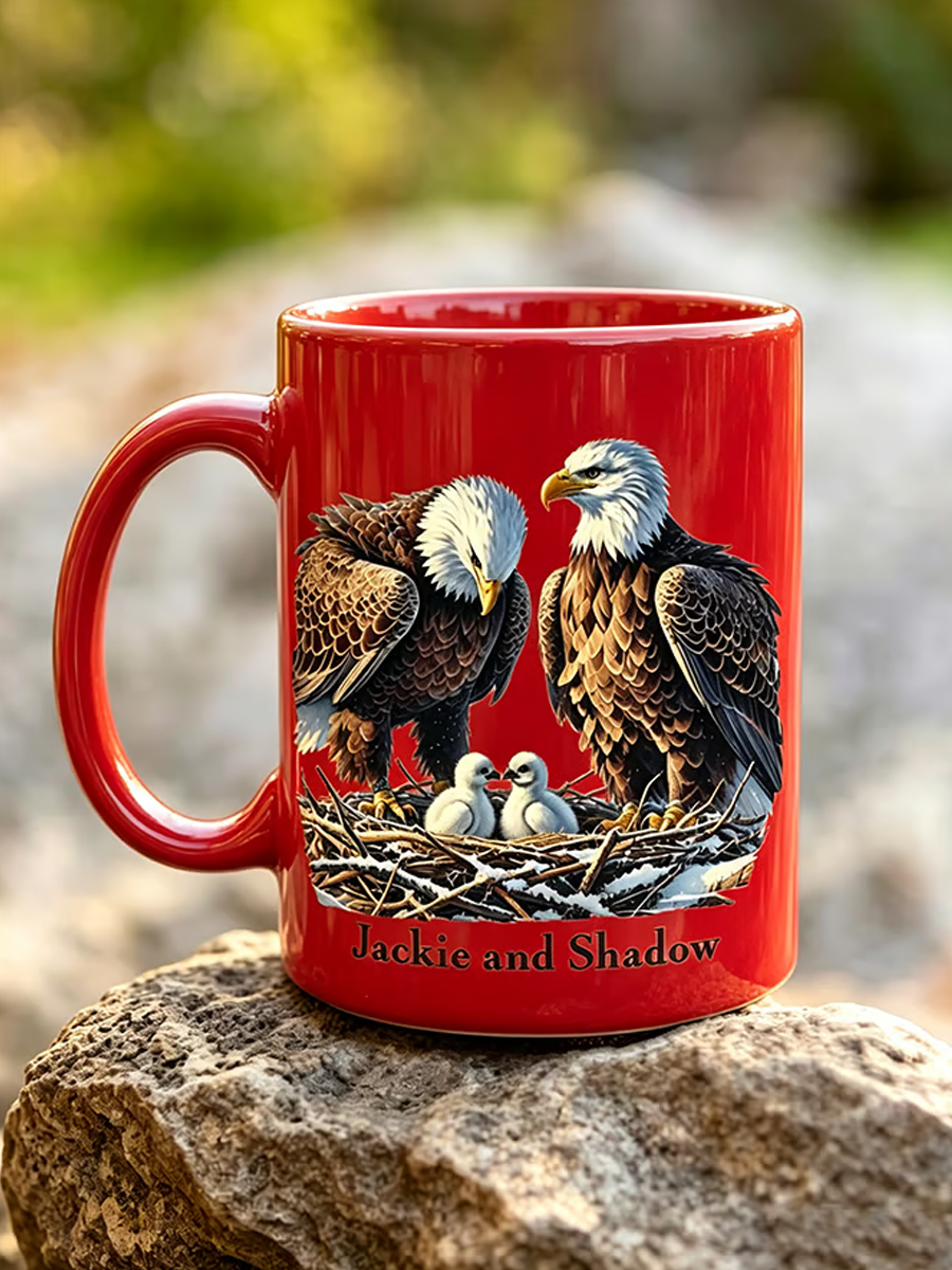Retro Fly Strong Jackie Print Mug