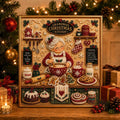 🌟Framed Christmas Kitchen Pearl Art Kit – 20×20cm DIY Craft