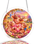 Highland Cow Garden Light Suncatcher-Acrylic Window Art