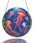 Jellyfish Fantasy Light Suncatcher-Acrylic Window Art