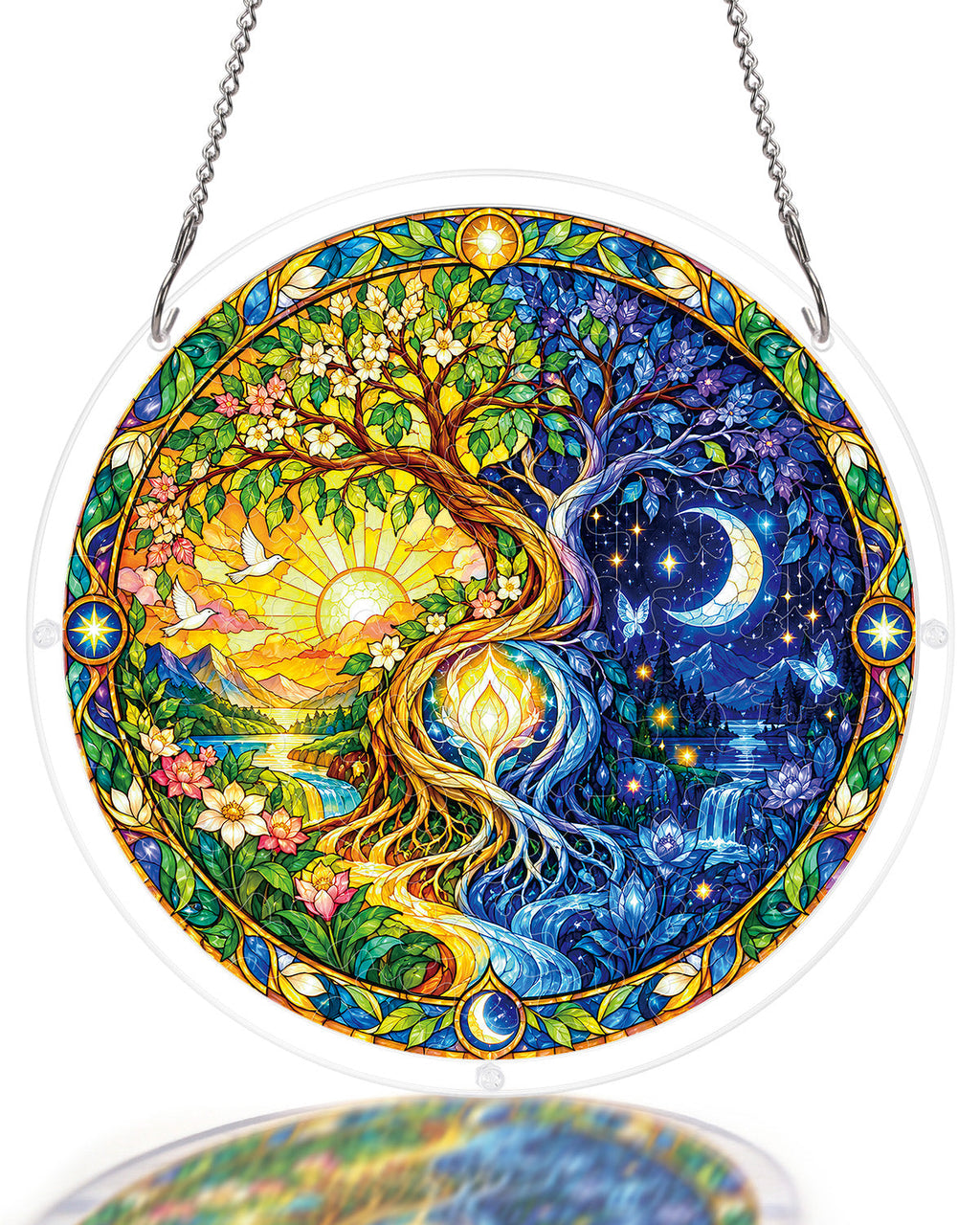 Celestial Tree of Life Light Suncatcher-Acrylic Window Art
