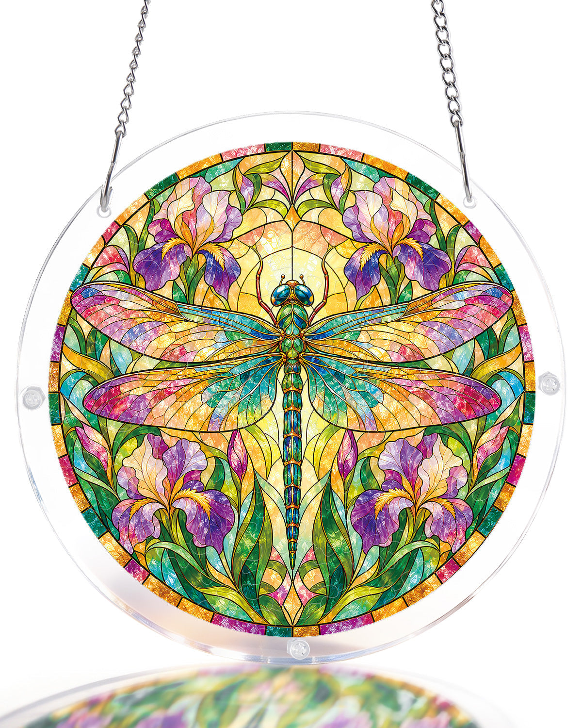 Iridescent Dragonfly Light Suncatcher-Acrylic Window Art