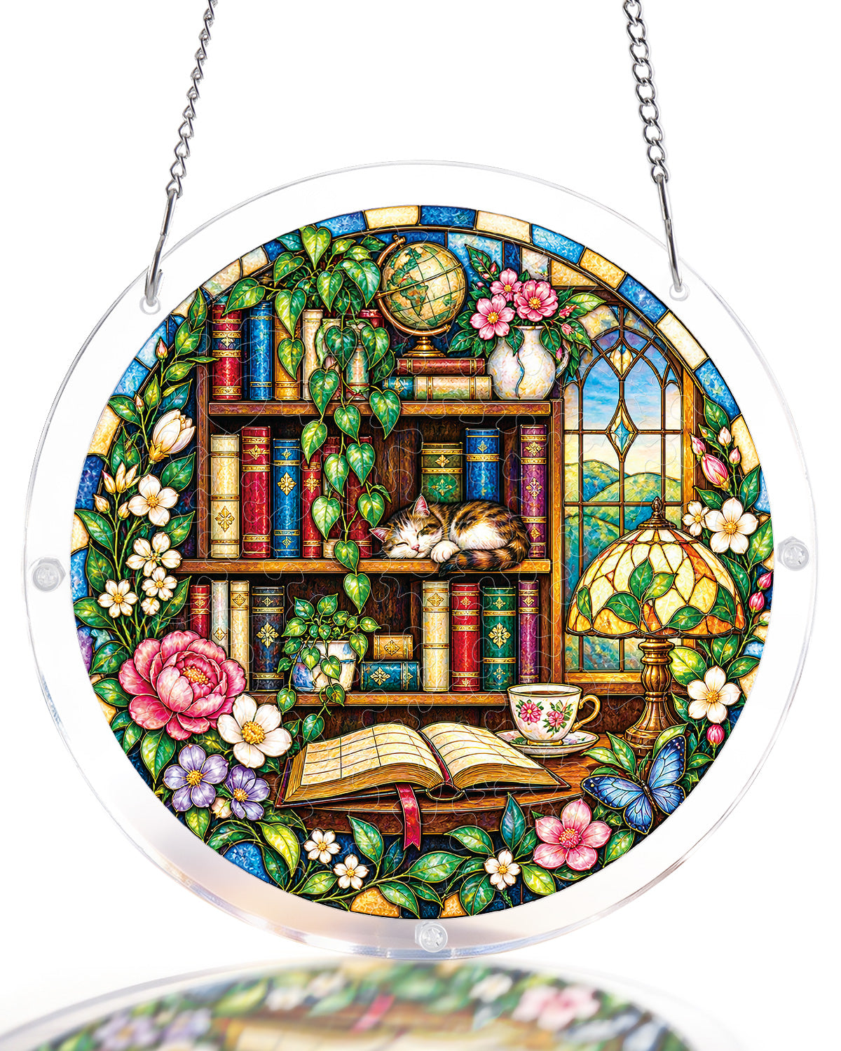 Garden Library Light Suncatcher-Acrylic Window Art