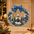 DIY Xmas Pearl Art Diamond Painting Acrylic Wreath Pendant