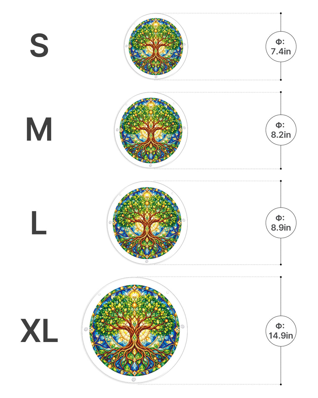 Tree of Life Light Suncatcher-Acrylic Window Art