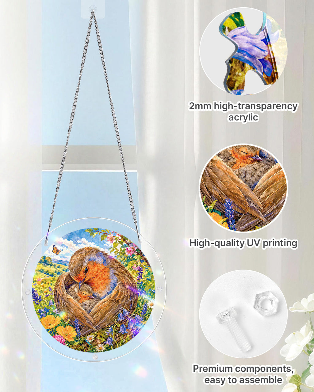 Woodland Embrace Light Suncatcher-Acrylic Window Art