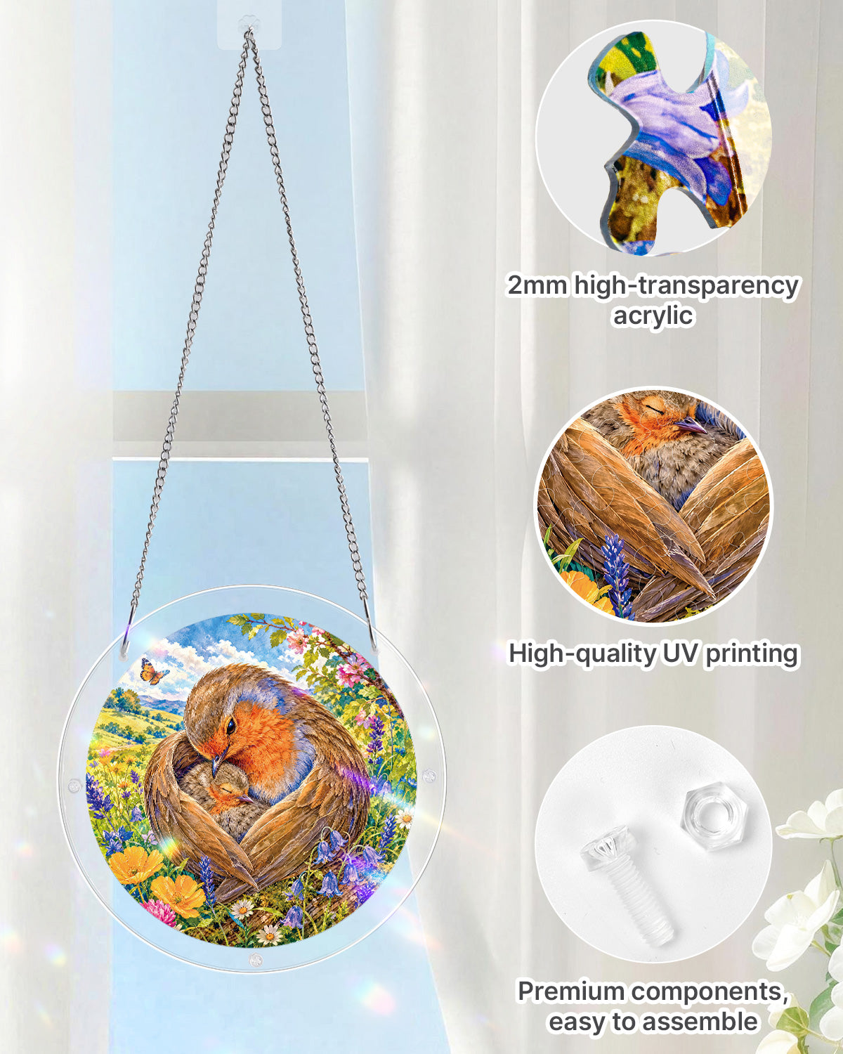 Woodland Embrace Light Suncatcher-Acrylic Window Art