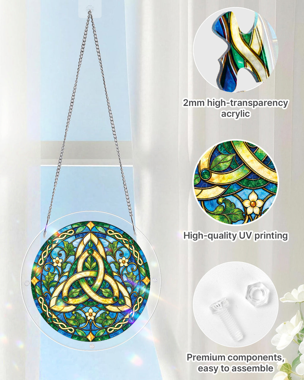 Celtic Harmony Light Suncatcher-Acrylic Window Art