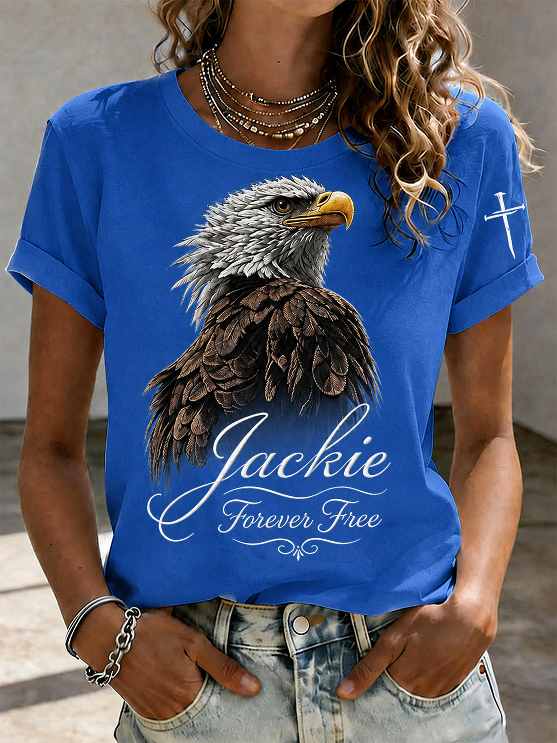 Brave The Storm Jackie Fly Free Oatmeal Graphic T Shirt