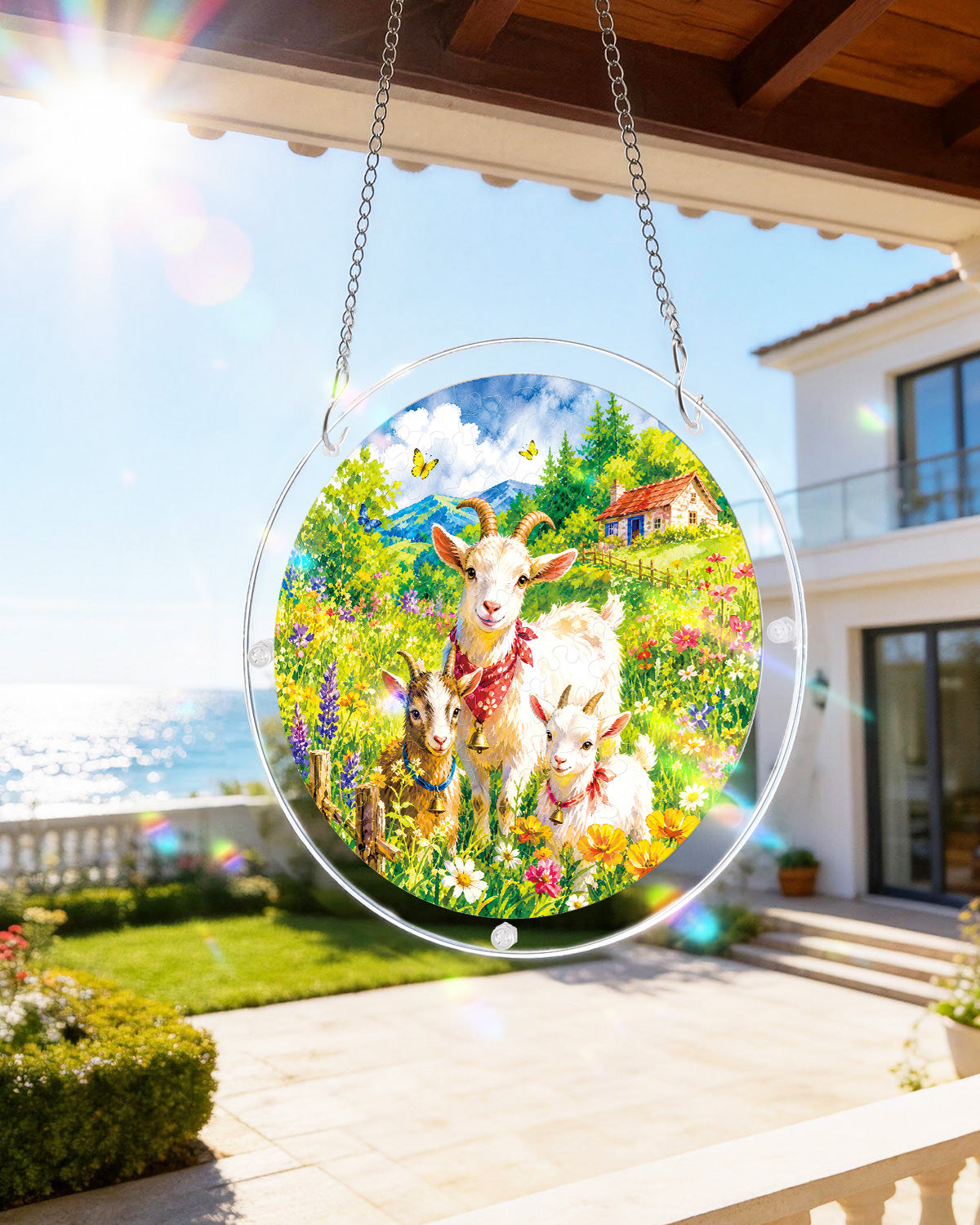 Meadow Sheep Light Suncatcher-Acrylic Window Art