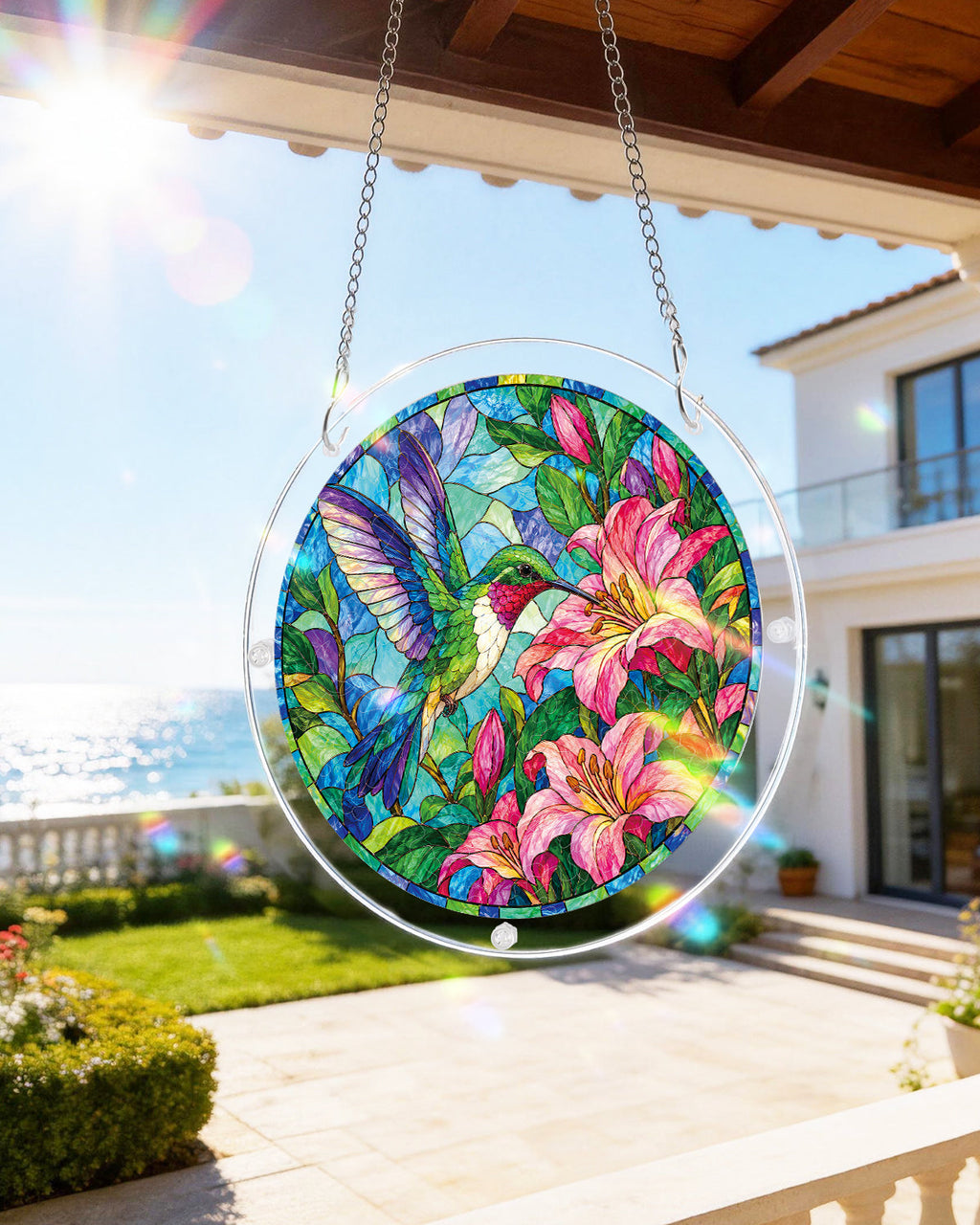 Hummingbird Paradise Light Suncatcher-Acrylic Window Art