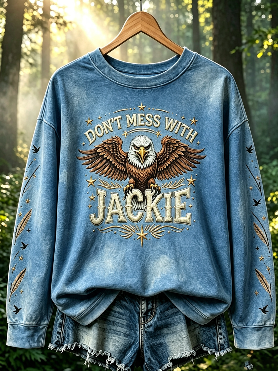 Women's Fly Free Jackie Print Casual Sweatshirt