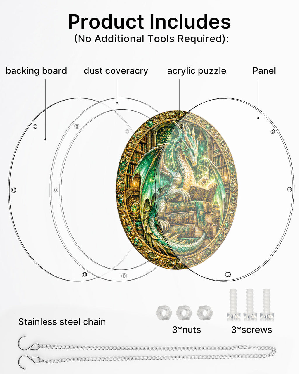 Emerald Dragon Light Suncatcher-Acrylic Window Art