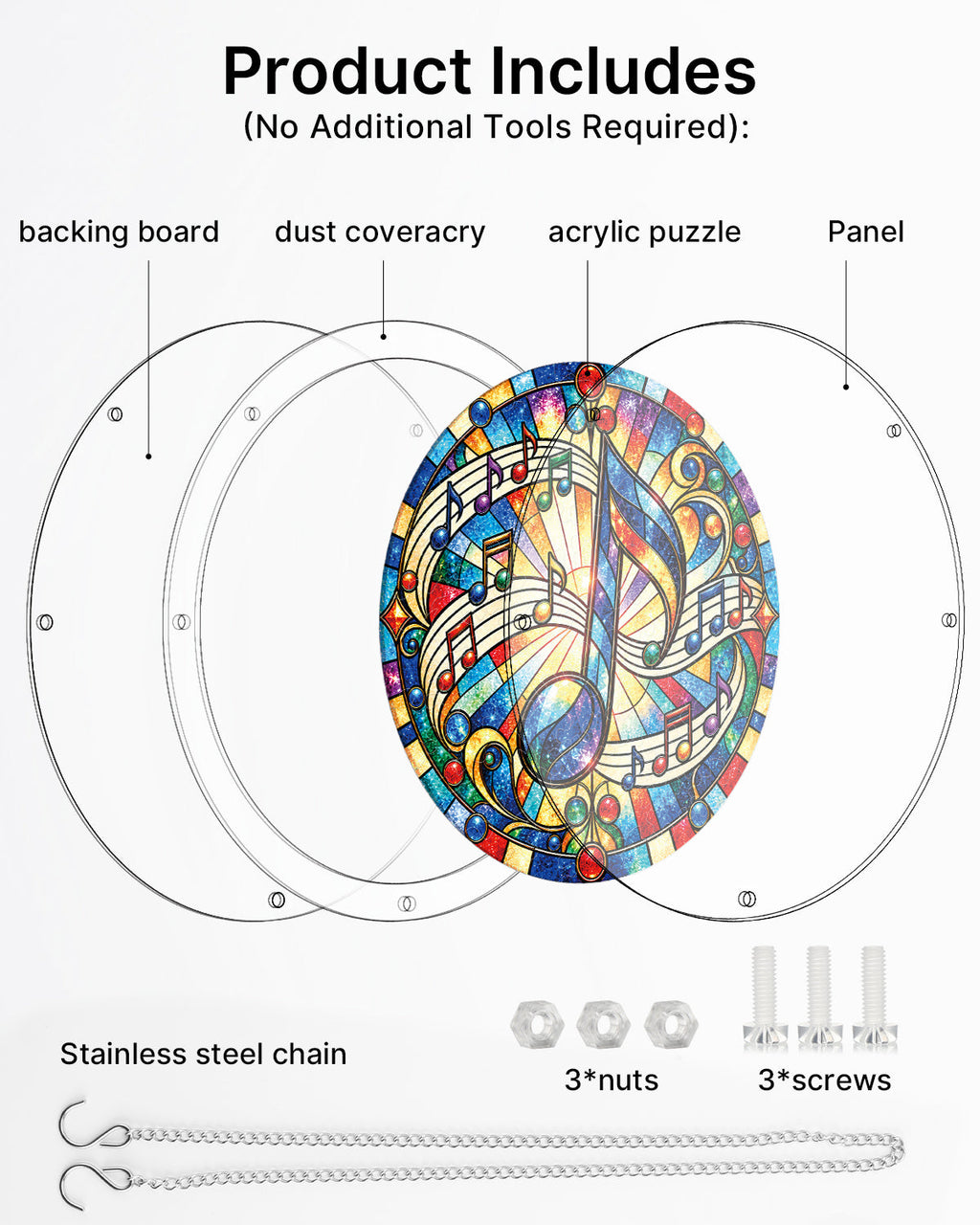 Colorful Symphony Light Suncatcher-Acrylic Window Art