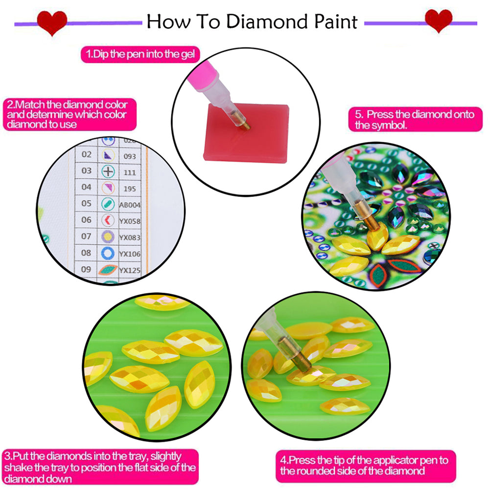 Framed Elk - Pearls Painting Kit DIY Diamond Painting Pearl Dot Crafts 20x20CM