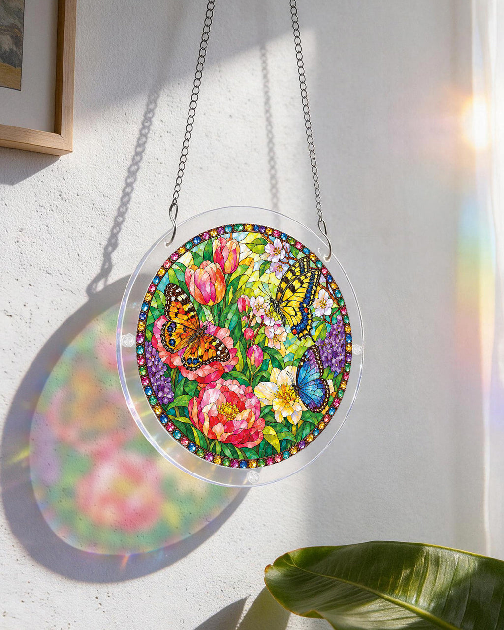 Butterfly Garden Light Suncatcher-Acrylic Window Art