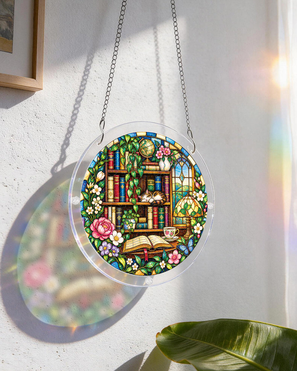 Garden Library Light Suncatcher-Acrylic Window Art