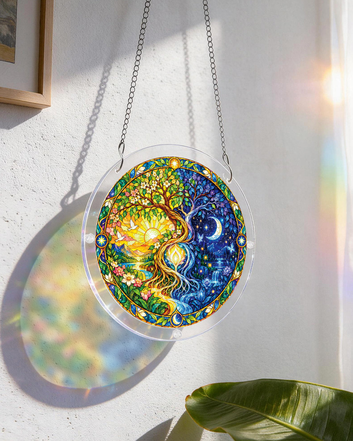 Celestial Tree of Life Light Suncatcher-Acrylic Window Art