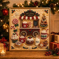 Framed Candy Cart - Pearls Painting Kit DIY Christmas Diamond Painting Pearl Dot Crafts 20x20CM