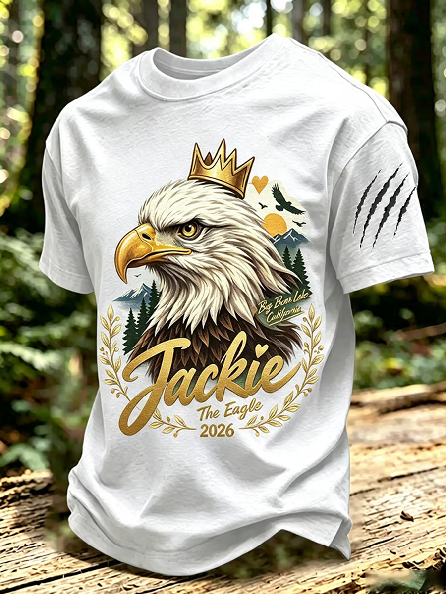 Men's Jackie & Shadow Print Short-Sleeve T-Shirt