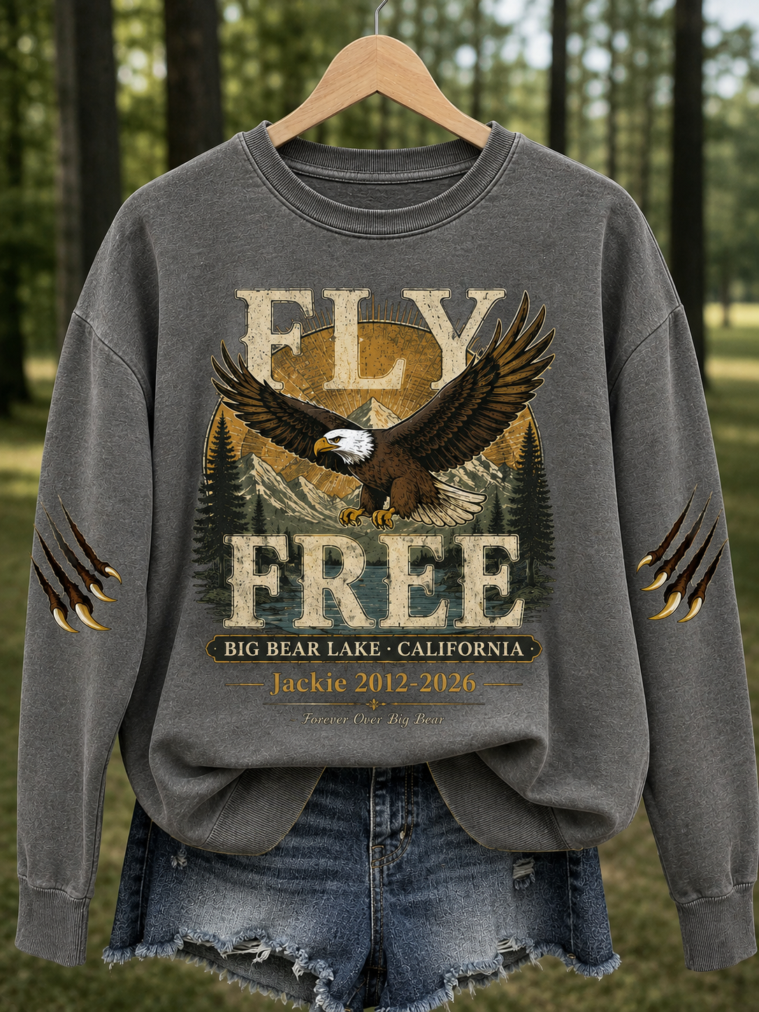 Women's Fly Free Jackie Print Casual Sweatshirt