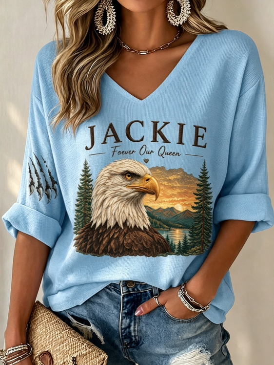 Women's Jackie Forever Our Queen Print  T-Shirt