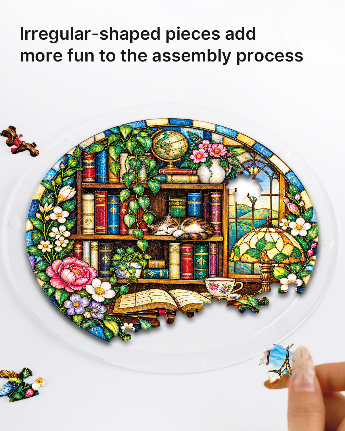 Garden Library Light Suncatcher-Acrylic Window Art