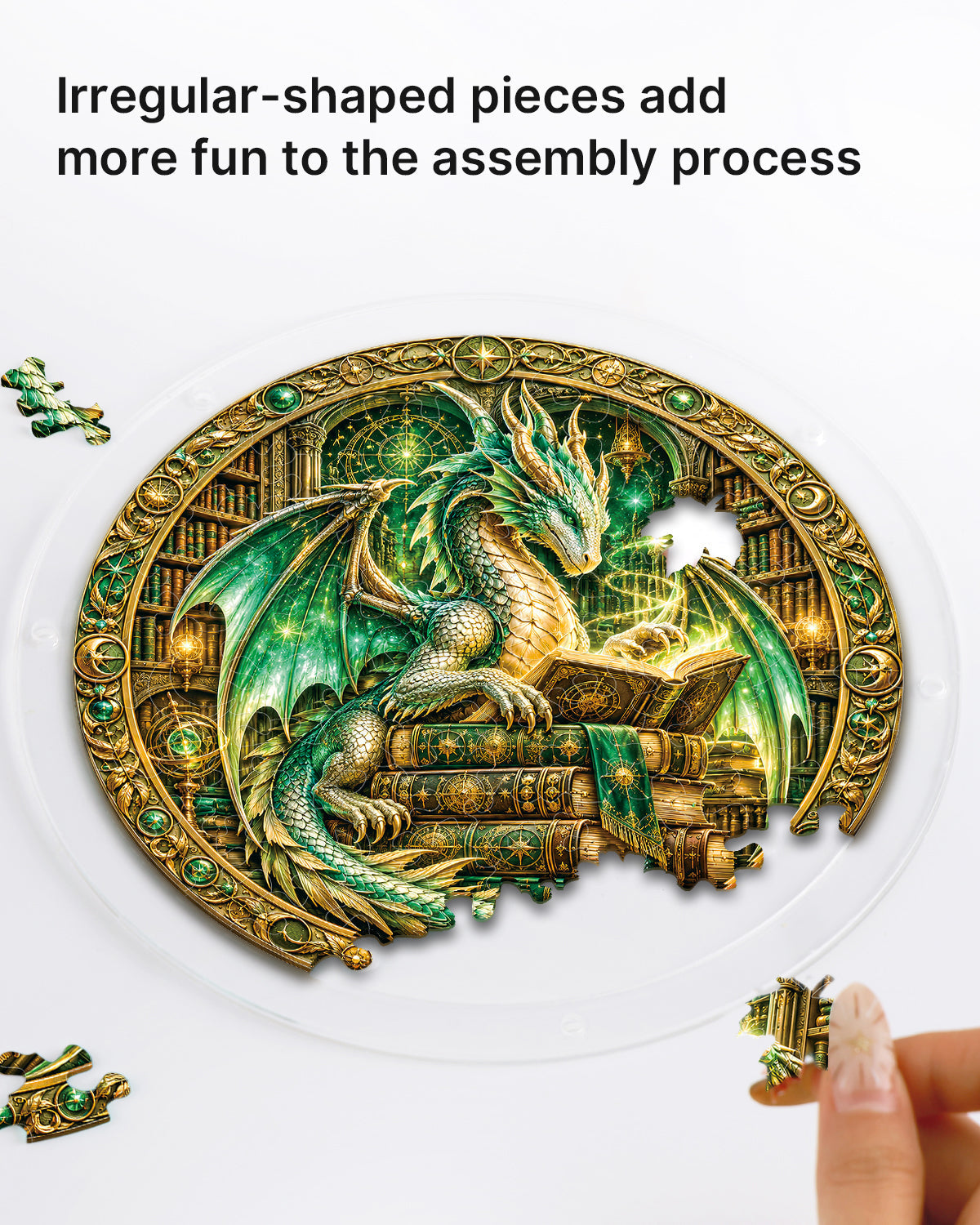 Emerald Dragon Light Suncatcher-Acrylic Window Art