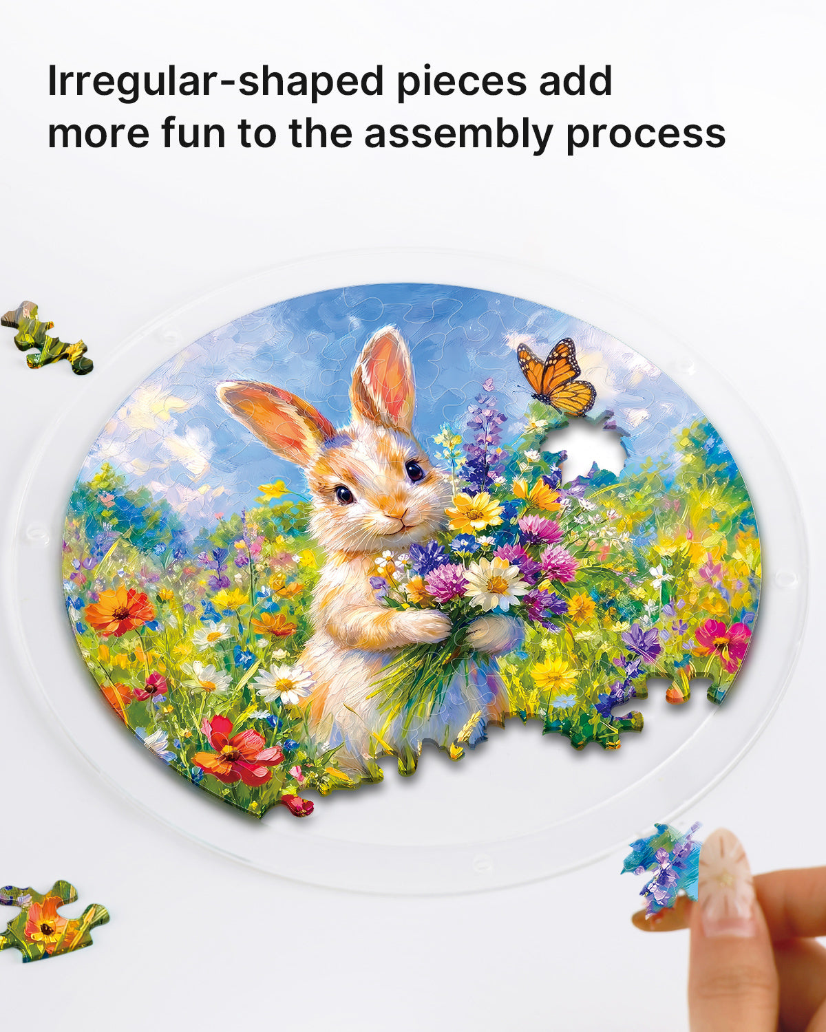 Blossom Bunny Light Suncatcher-Acrylic Window Art