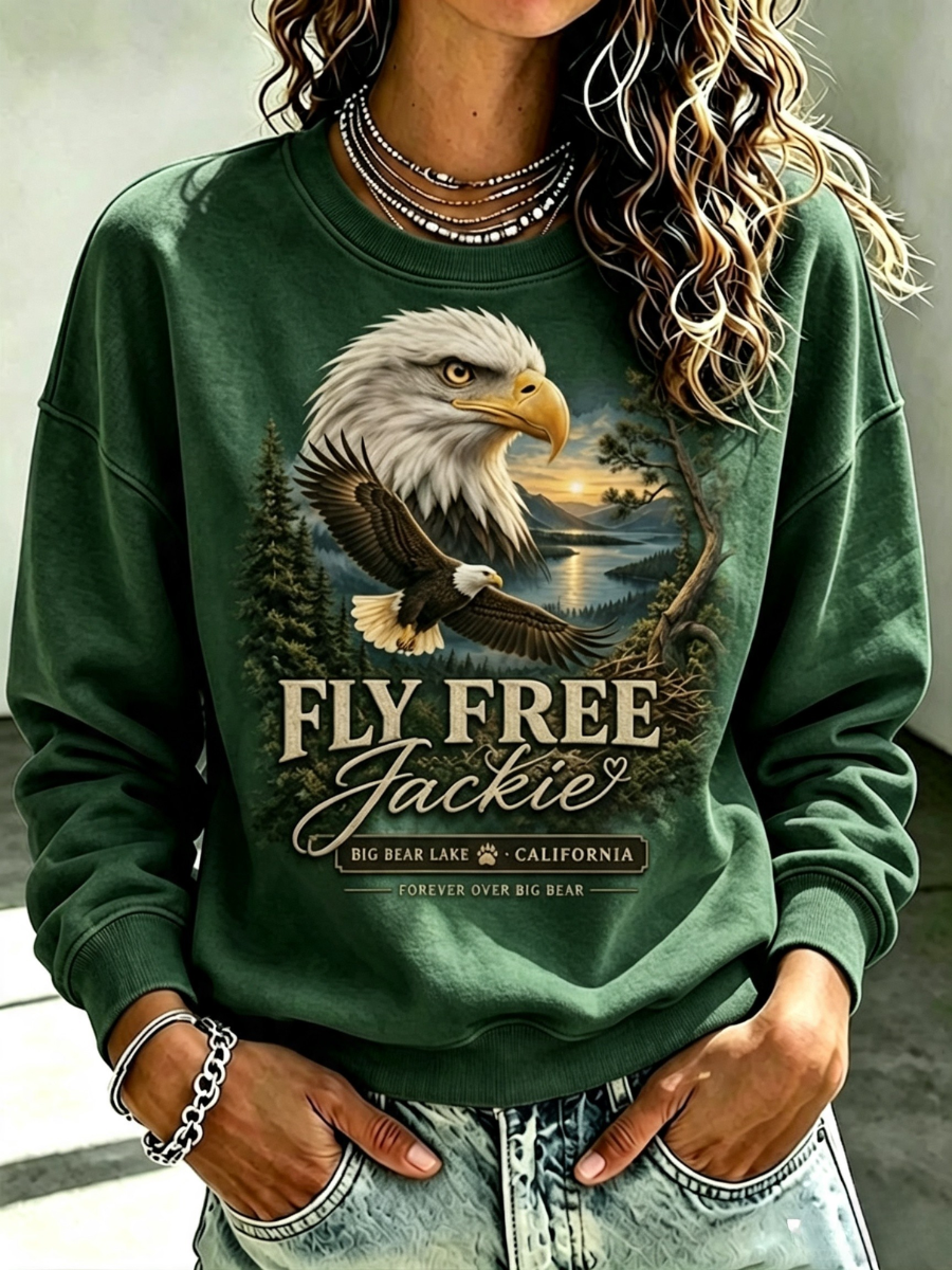 Women'S Forever Over Big Bear Print Sweatshirt