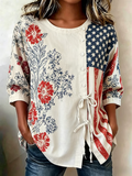 Women's 250th Anniversary Button and Lace Top