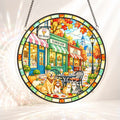 Acrylic Jigsaw Puzzle Suncatcher - Autumn Café