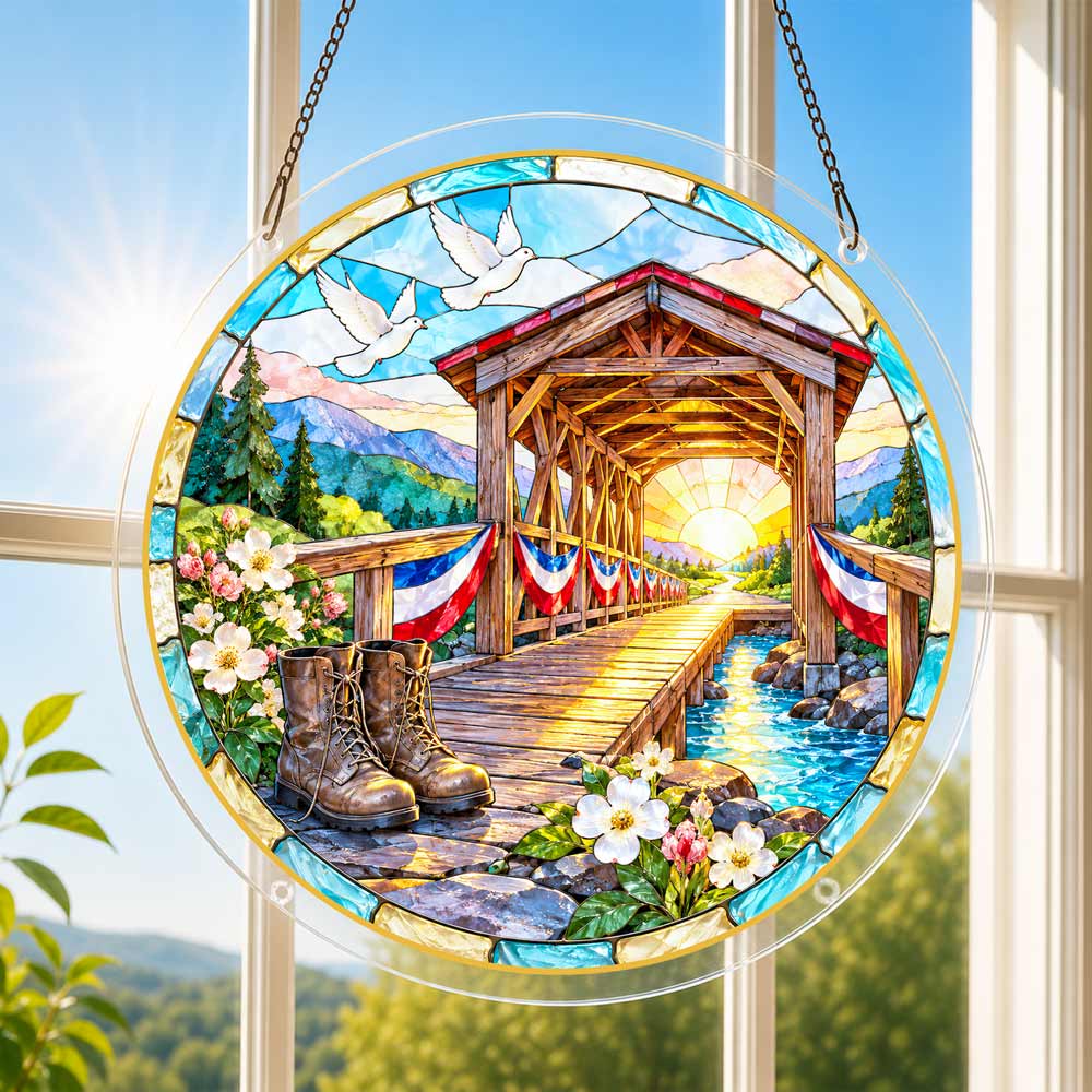 Acrylic Jigsaw Puzzle Suncatcher - Bridge of Honor