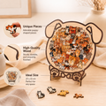 Wooden Pet Puzzle Display / Relaxing DIY Wooden Cat & Dog Puzzle / Stress Relief Home Decor