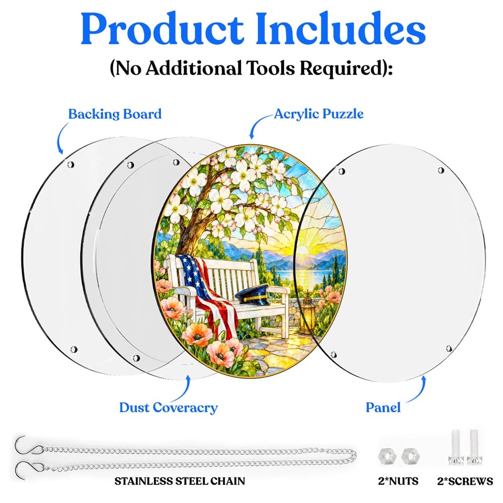 Acrylic Jigsaw Puzzle Suncatcher - Garden of Remembrance