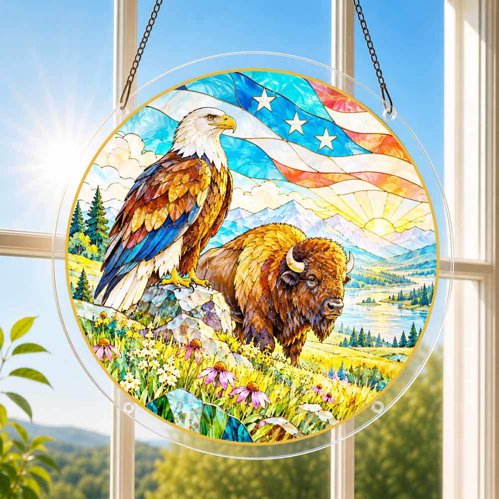 Acrylic Jigsaw Puzzle Suncatcher - Guardians of Freedom
