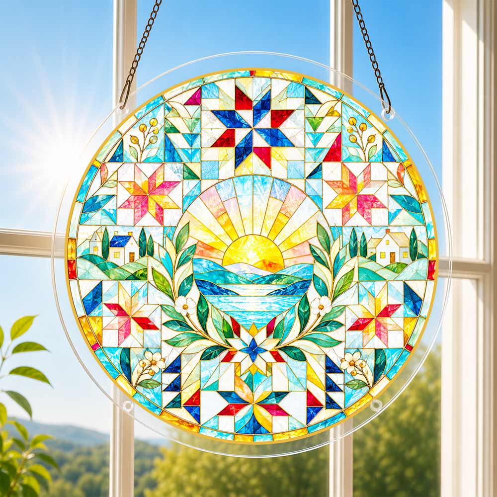 Acrylic Jigsaw Puzzle Suncatcher - Homeward Harmony