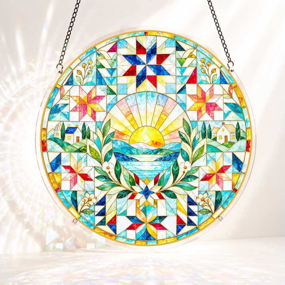 Acrylic Jigsaw Puzzle Suncatcher - Homeward Harmony