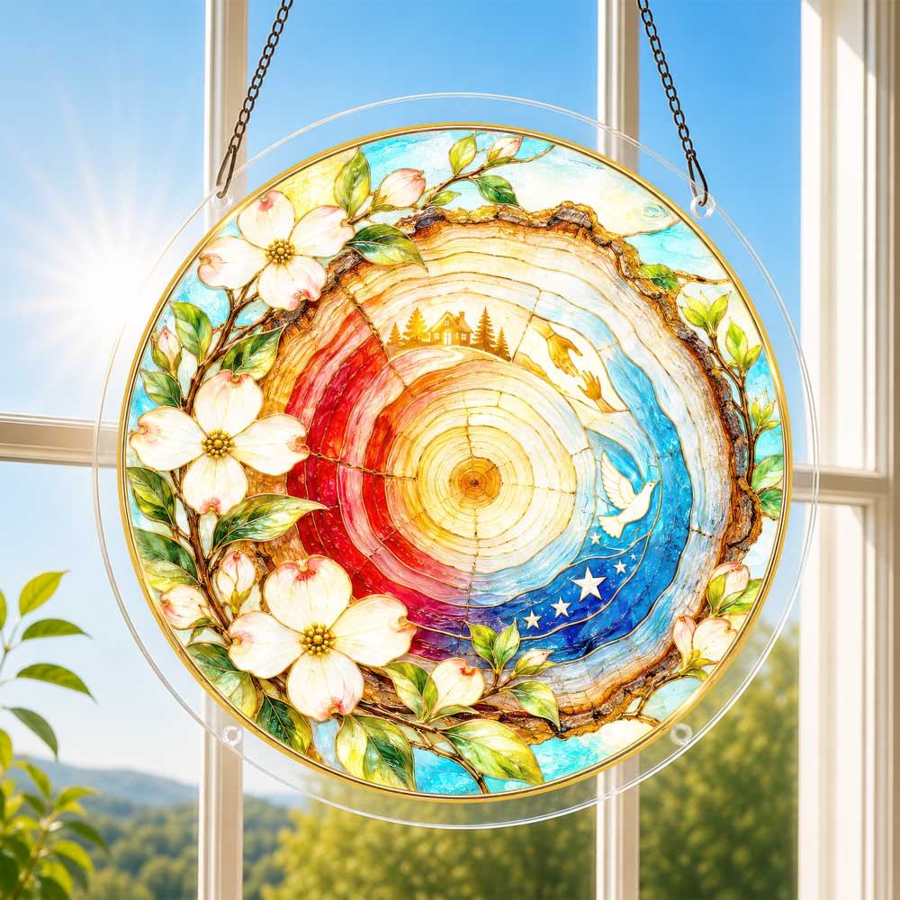 Acrylic Jigsaw Puzzle Suncatcher - Legacy in the Rings