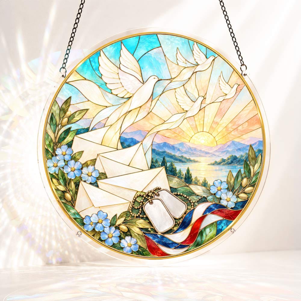 Acrylic Jigsaw Puzzle Suncatcher - Letters Become Doves