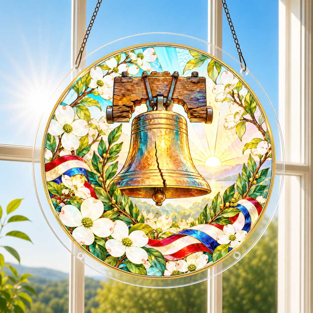 Acrylic Jigsaw Puzzle Suncatcher - Liberty Bell Garden