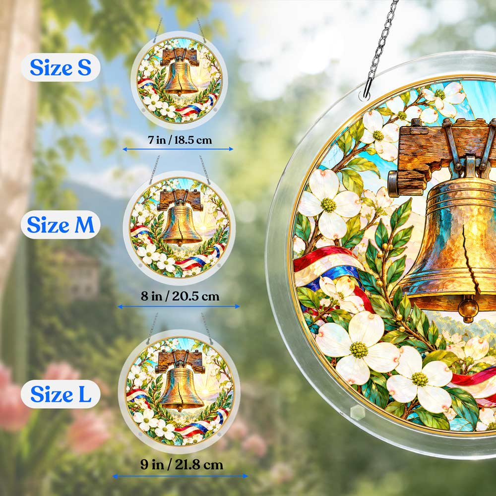 Acrylic Jigsaw Puzzle Suncatcher - Liberty Bell Garden