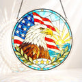 Acrylic Jigsaw Puzzle Suncatcher - Liberty Eagle Sunrise
