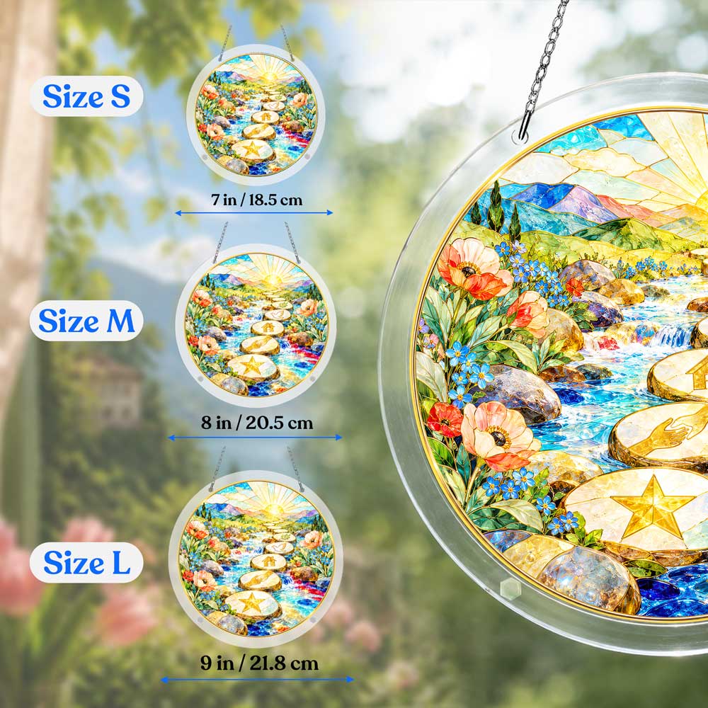 Acrylic Jigsaw Puzzle Suncatcher - The Path They Made